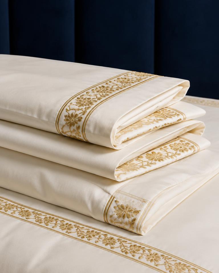 Gold Vine Bedsheet Set